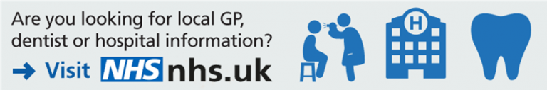 NHS.UK banner